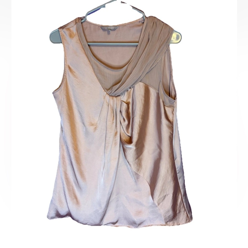 Violet And Claire Silky Blush Pink Sleeveless Top Size Medium